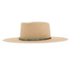 Ninakuru Panama hat with turquoise and leather band.